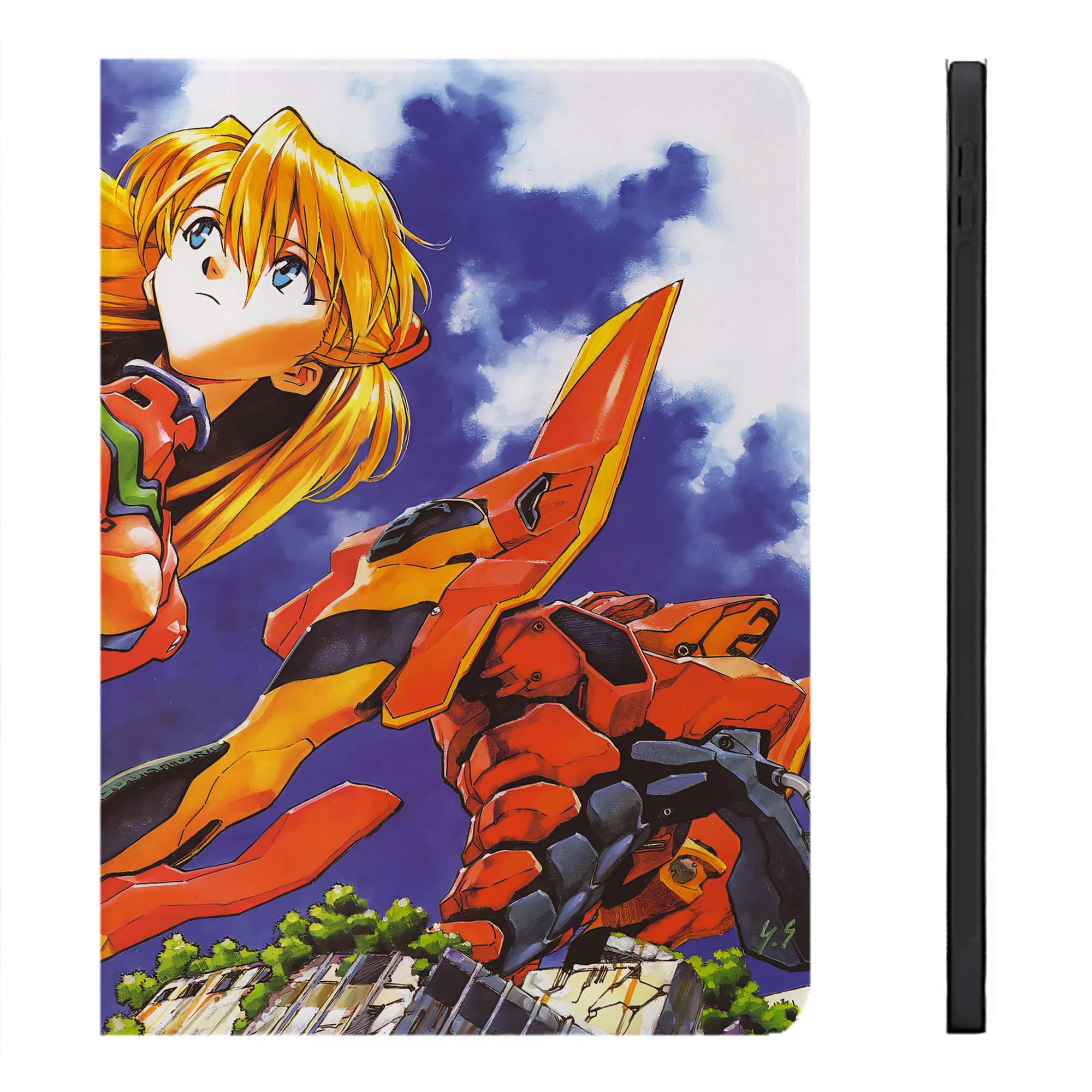 （画像用） EVA 新世紀エヴァンゲリオン IPadケース ペンホルダー付き ブックスタイルデザイン